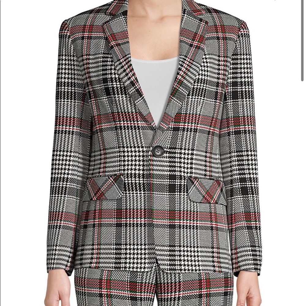 Trina Turk Habanero Plaid Jacket - worn once for about an hour